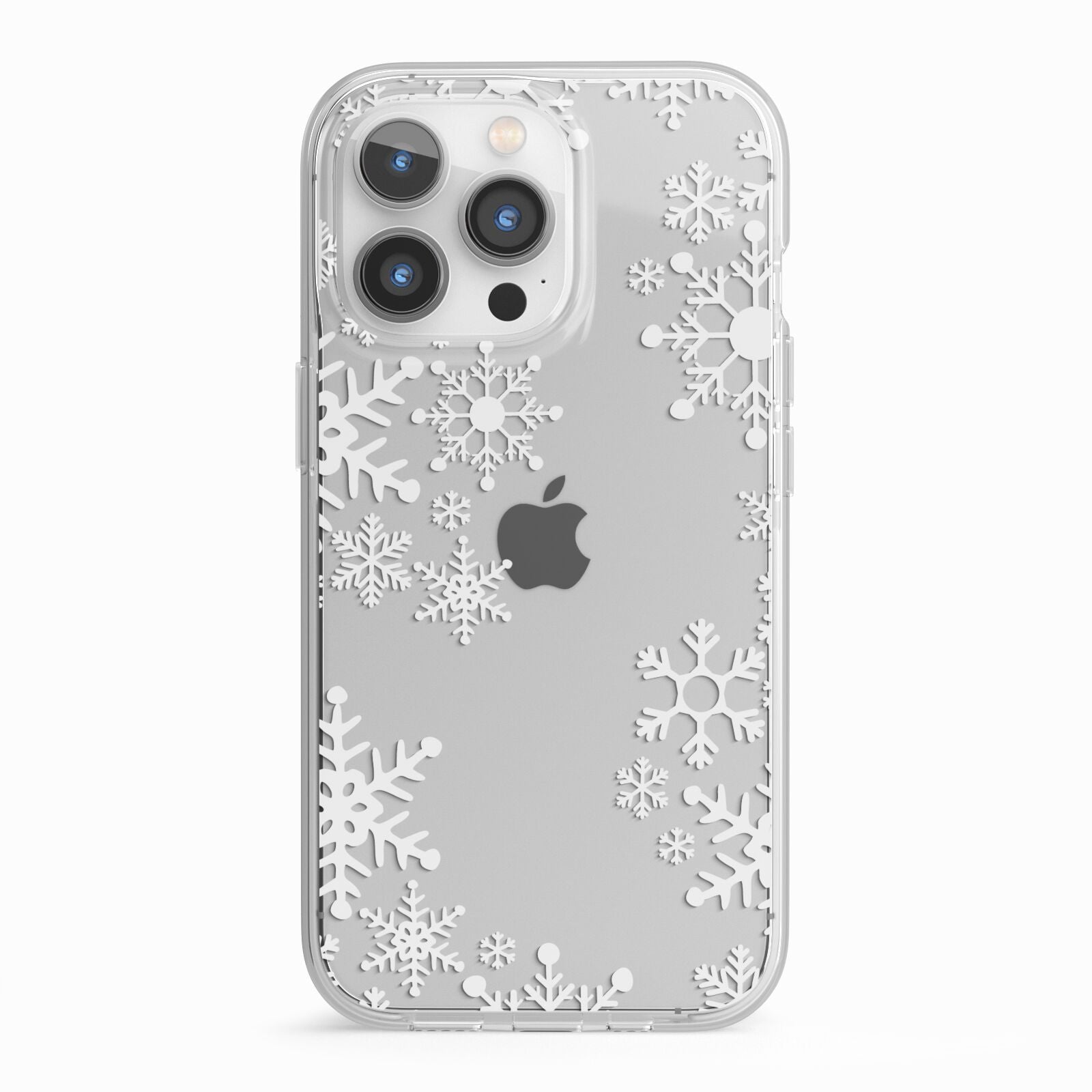Snowflake iPhone 13 Pro TPU Impact Case with White Edges