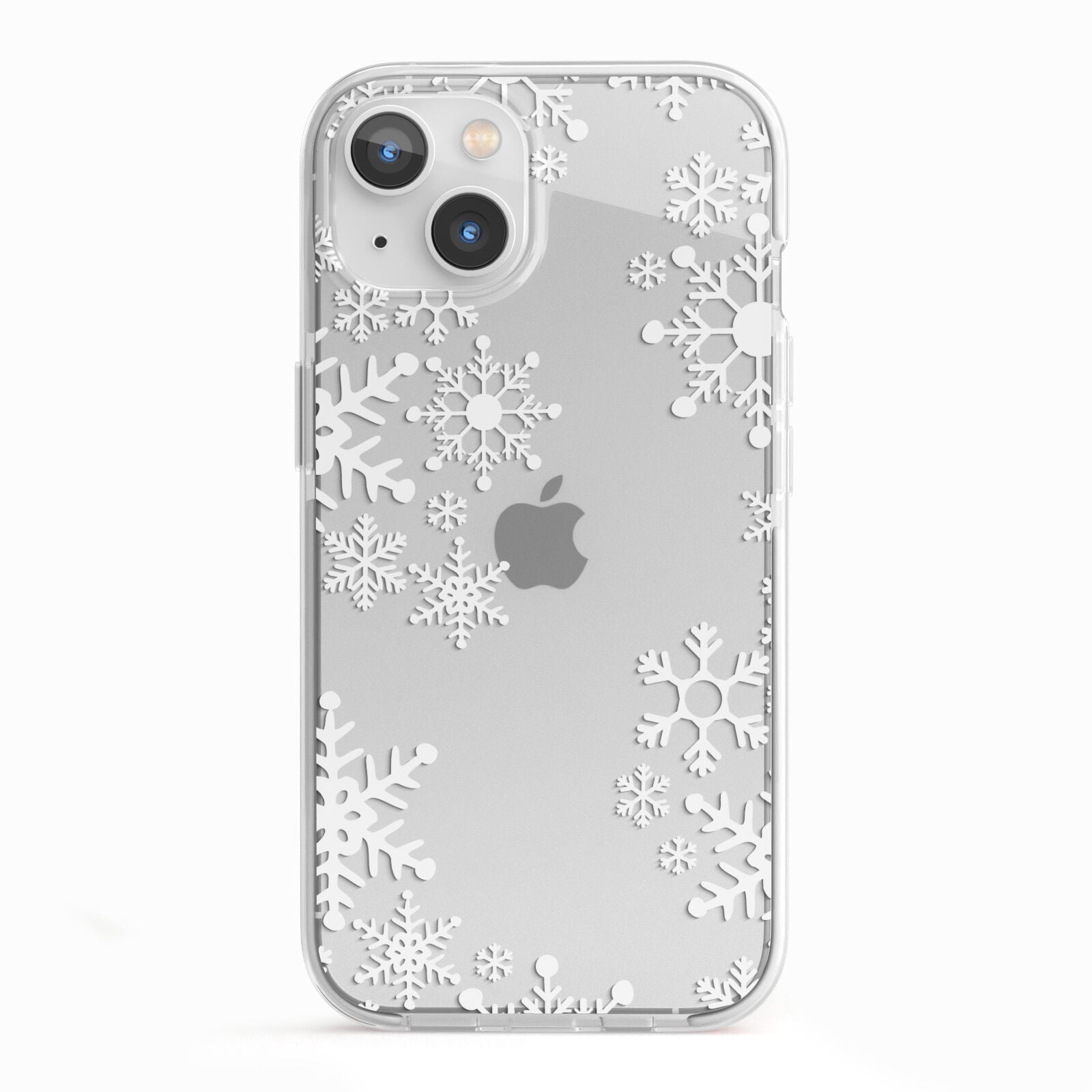 Snowflake iPhone 13 TPU Impact Case with White Edges