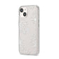 Snowflake iPhone 14 Clear Tough Case Starlight Angled Image