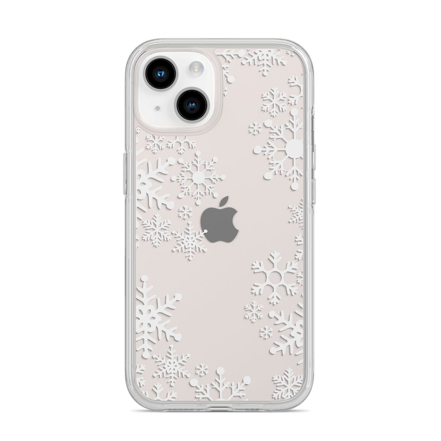 Snowflake iPhone 14 Clear Tough Case Starlight