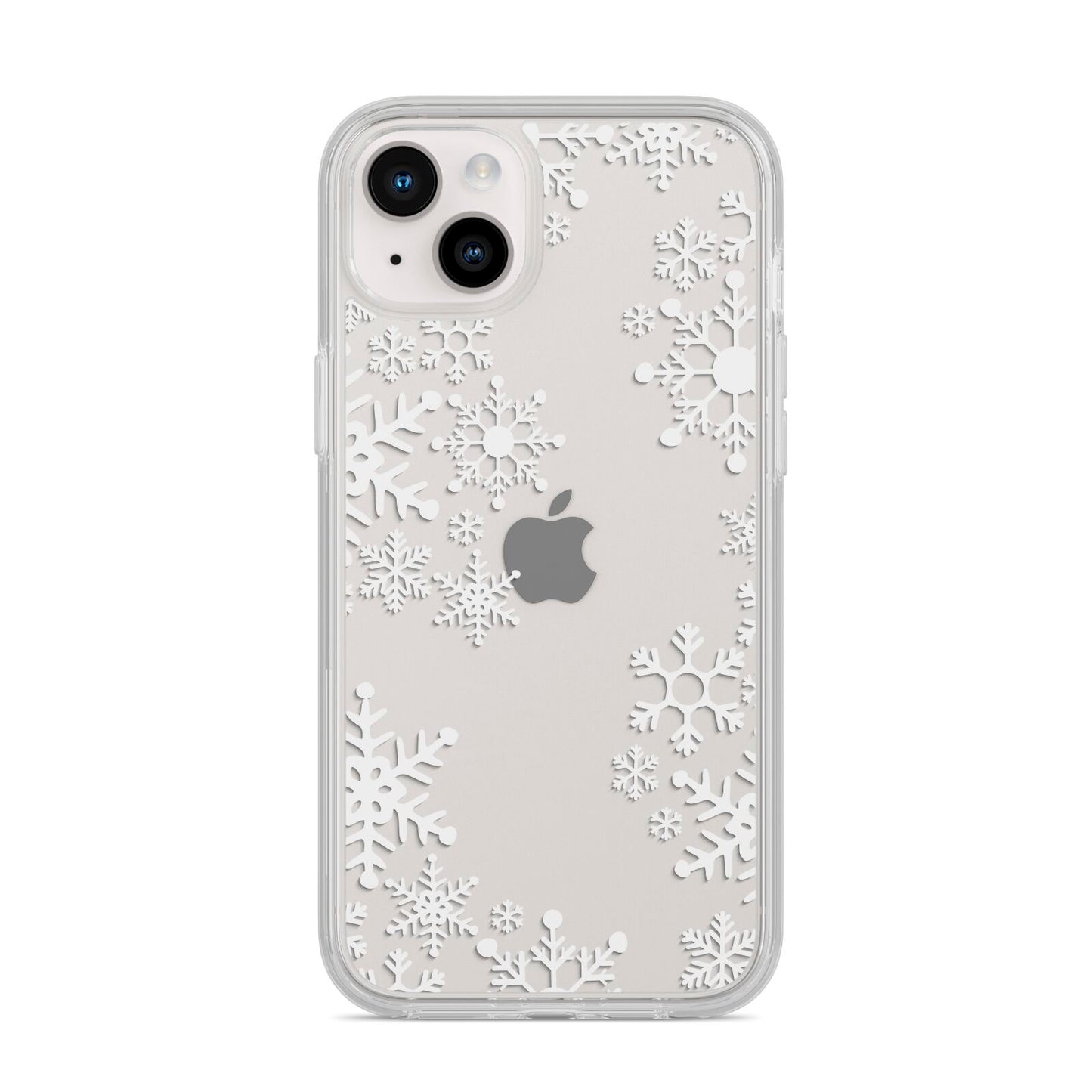 Snowflake iPhone 14 Plus Clear Tough Case Starlight
