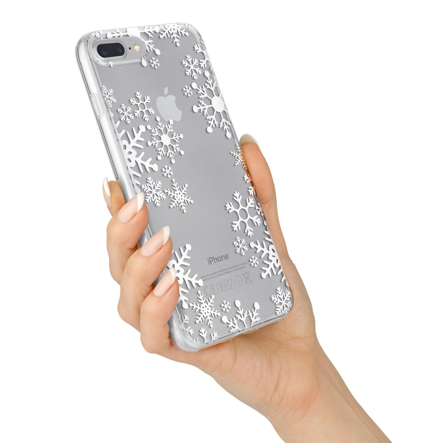 Snowflake iPhone 7 Plus Bumper Case on Silver iPhone Alternative Image