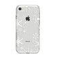 Snowflake iPhone 8 Bumper Case on Silver iPhone