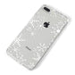 Snowflake iPhone 8 Plus Bumper Case on Silver iPhone Alternative Image