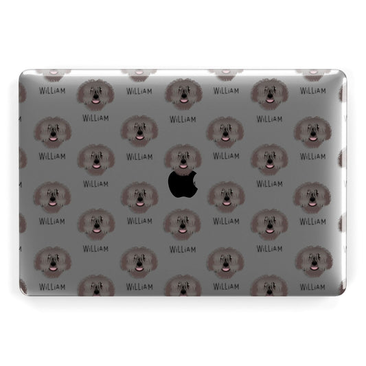Spanish Water Dog Icon with Name Apple MacBook Case