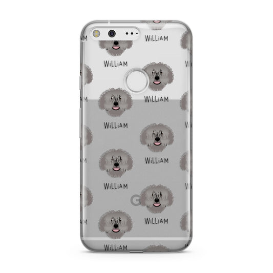 Spanish Water Dog Icon with Name Google Pixel Case