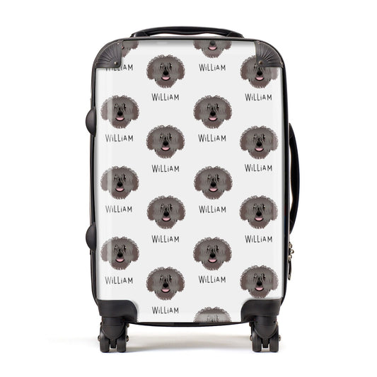 Spanish Water Dog Icon with Name Suitcase