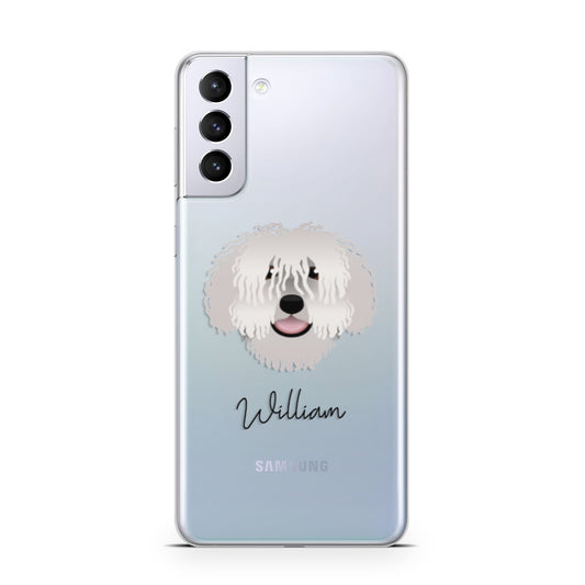 Spanish Water Dog Personalised Samsung S21 Plus Phone Case