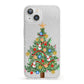 Sparkling Christmas Tree iPhone 13 Clear Bumper Case