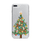 Sparkling Christmas Tree iPhone 7 Plus Bumper Case on Silver iPhone