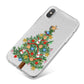 Sparkling Christmas Tree iPhone X Bumper Case on Silver iPhone