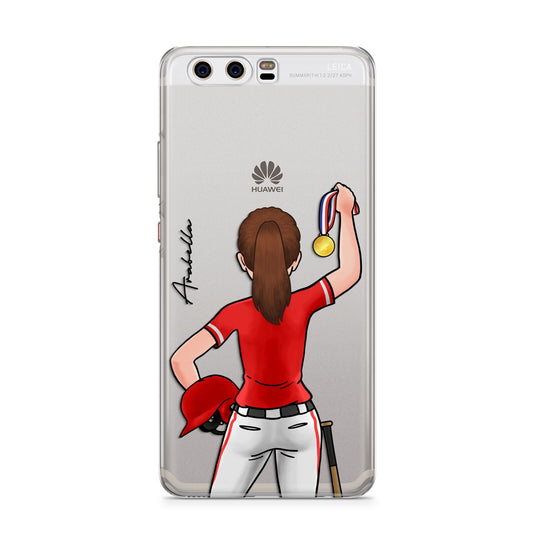 Sports Girl Personalised Huawei P10 Phone Case