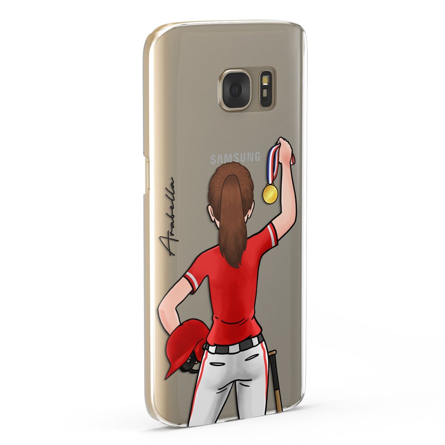 Sports Girl Personalised Samsung Galaxy Case Fourty Five Degrees