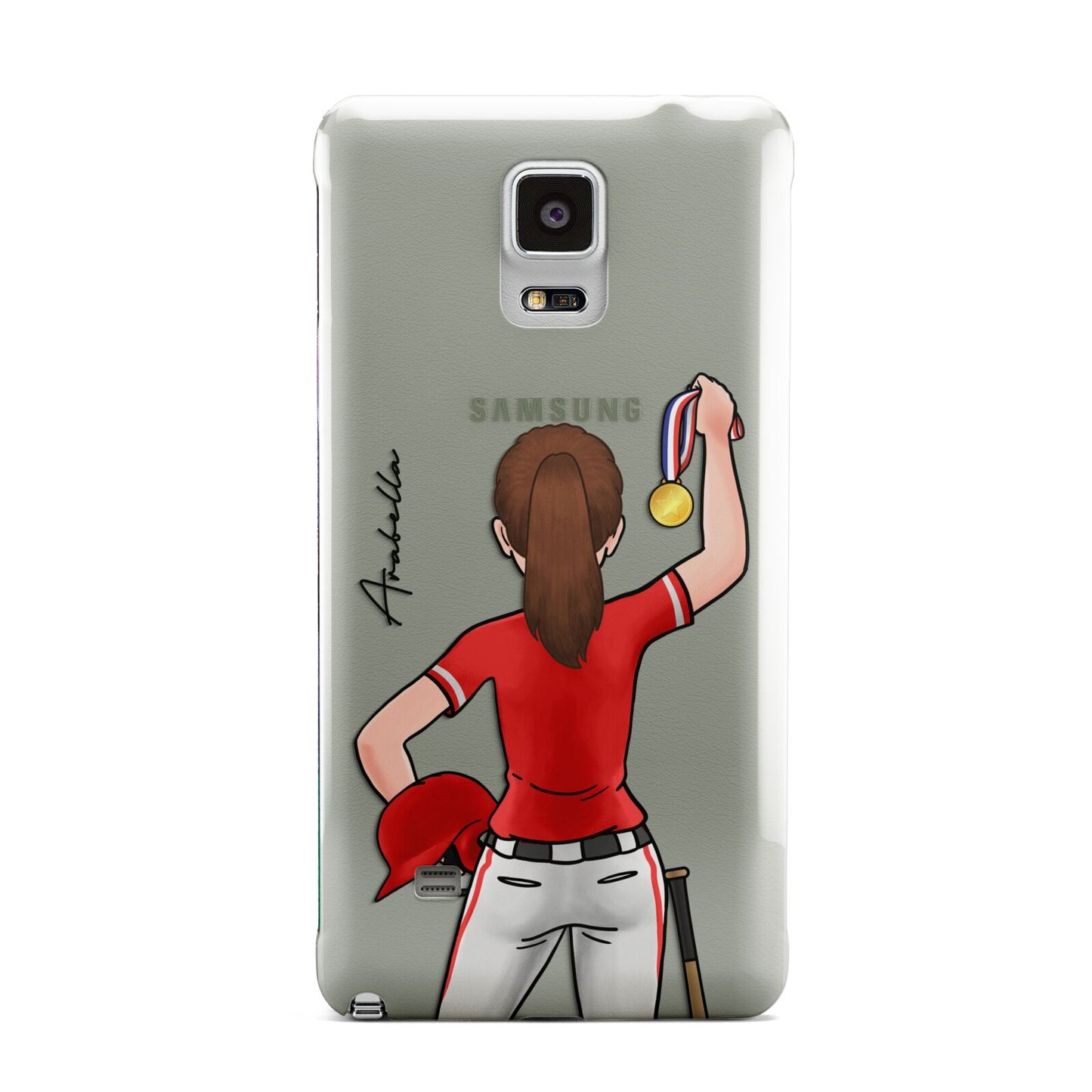 Sports Girl Personalised Samsung Galaxy Note 4 Case