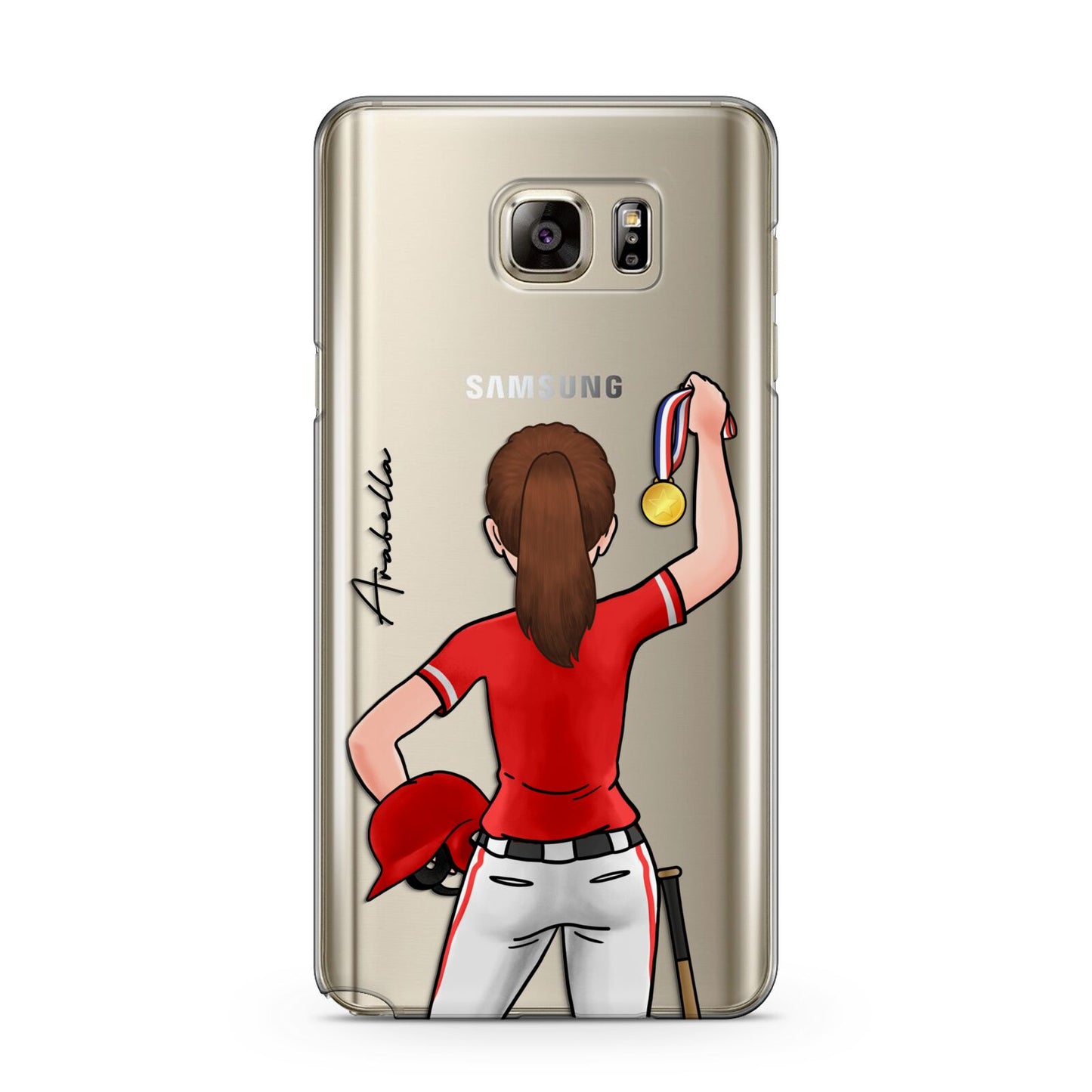 Sports Girl Personalised Samsung Galaxy Note 5 Case