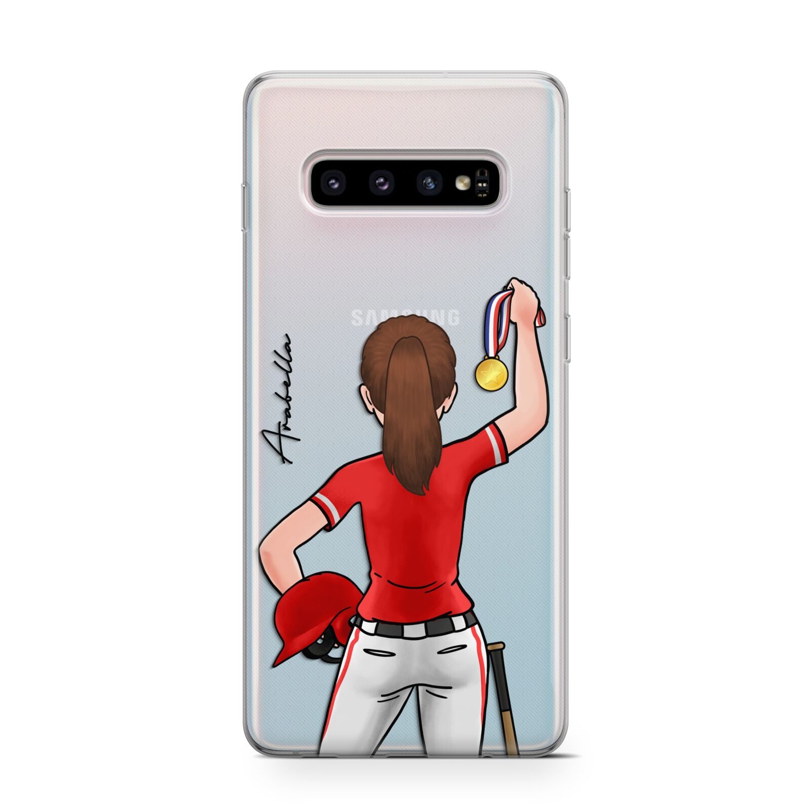 Sports Girl Personalised Samsung Galaxy S10 Case