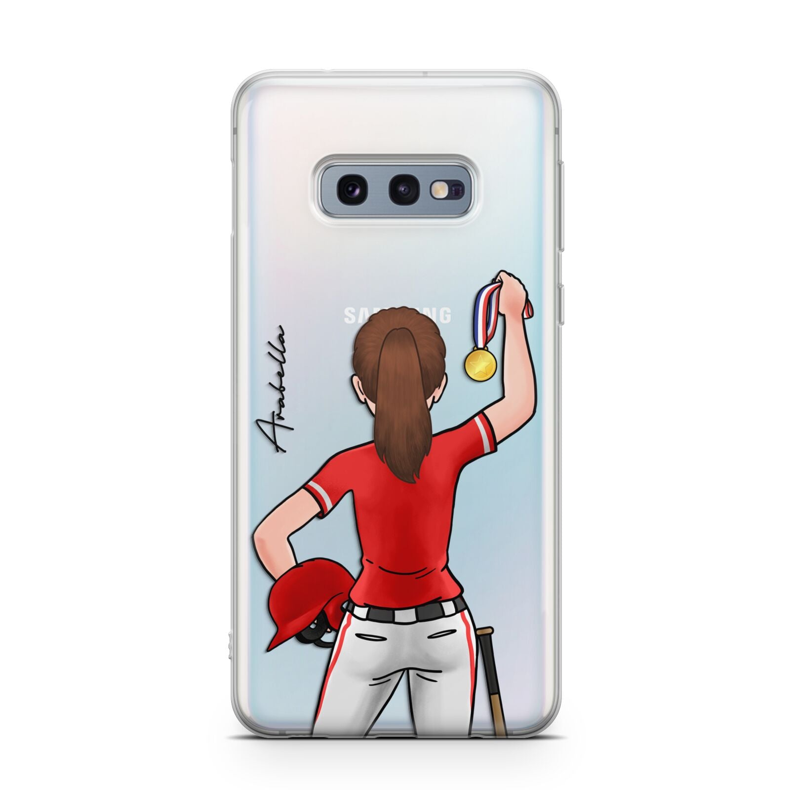 Sports Girl Personalised Samsung Galaxy S10E Case