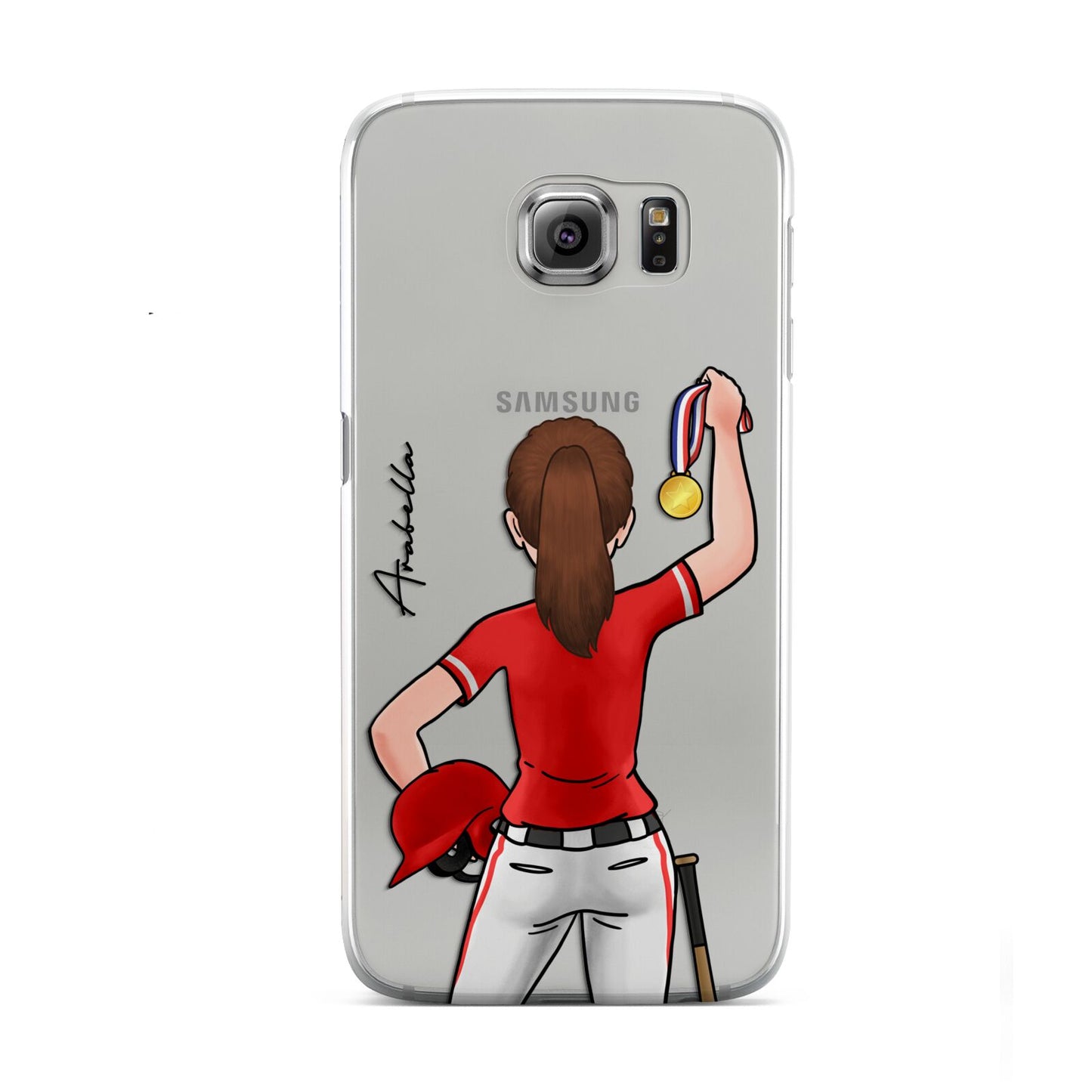 Sports Girl Personalised Samsung Galaxy S6 Case