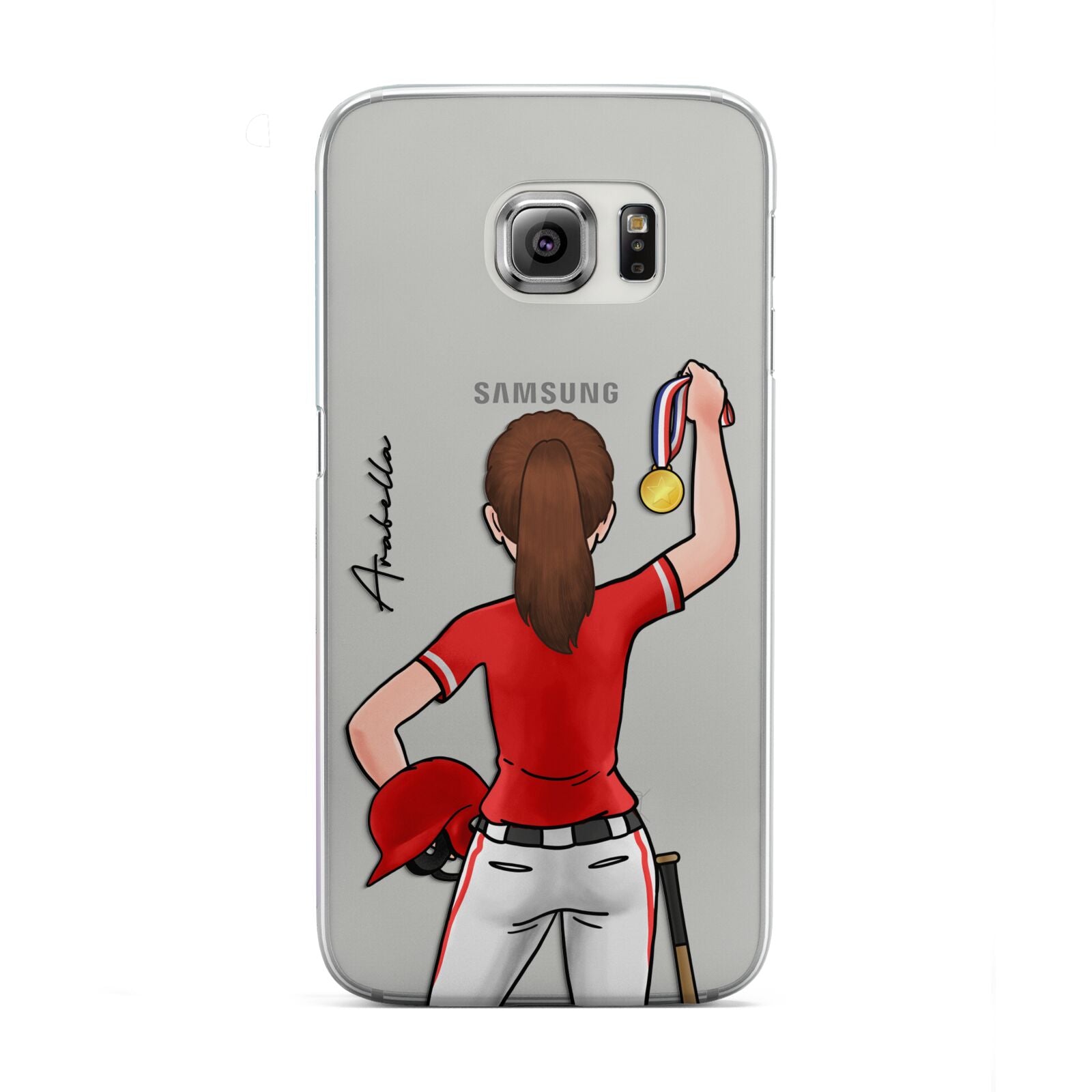 Sports Girl Personalised Samsung Galaxy S6 Edge Case