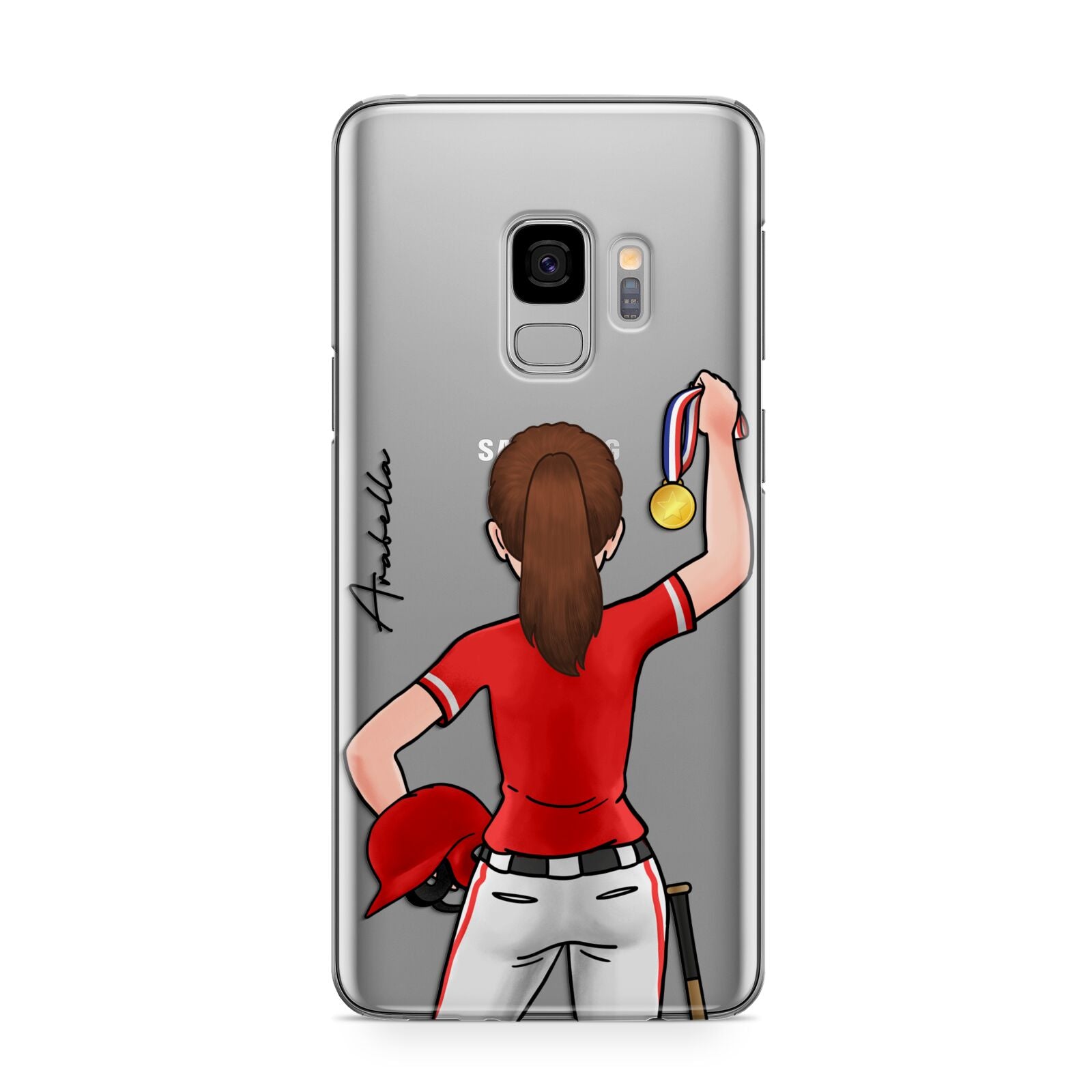 Sports Girl Personalised Samsung Galaxy S9 Case