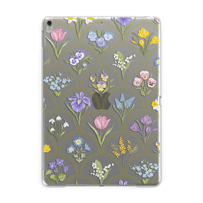 Spring Floral Pattern Apple iPad Silver Case