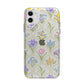 Spring Floral Pattern Apple iPhone 11 in White with Bumper Case