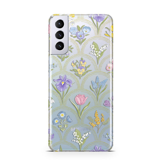 Spring Floral Pattern Samsung S21 Plus Phone Case