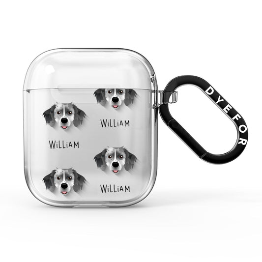 Sprollie Icon with Name AirPods Clear Case