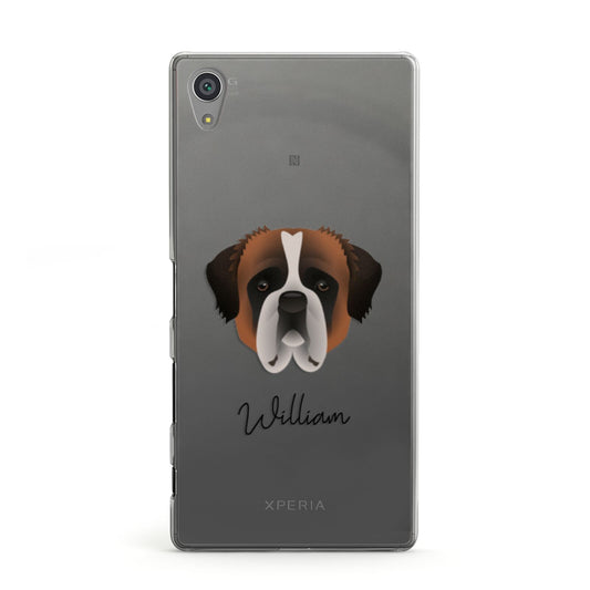 St Bernard Personalised Sony Xperia Case