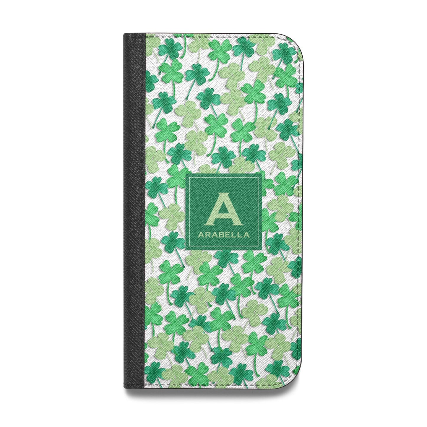St Patricks Day Monogram Vegan Leather Flip Samsung Case