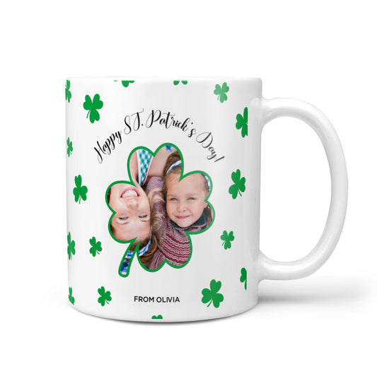 St Patricks Day Photo Upload 10oz Mug