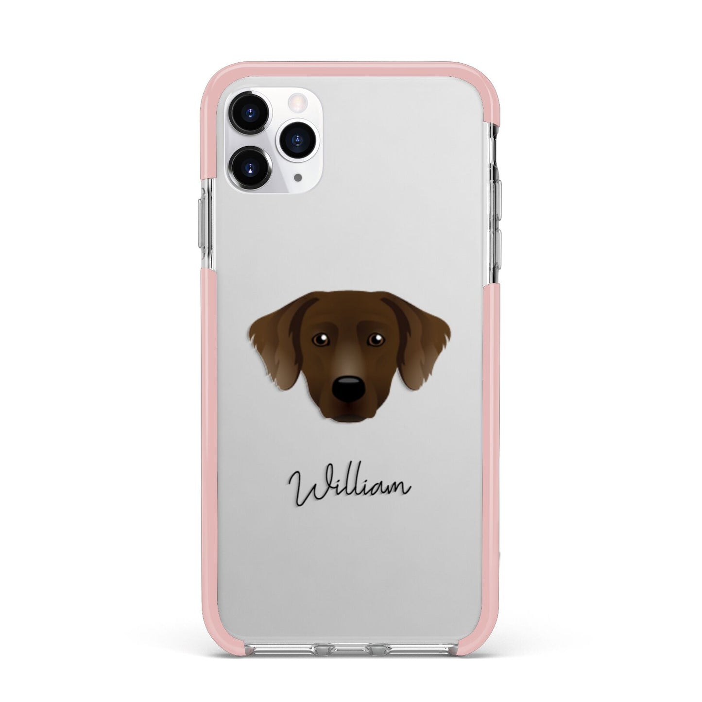 Staffador Personalised iPhone 11 Pro Max Impact Pink Edge Case