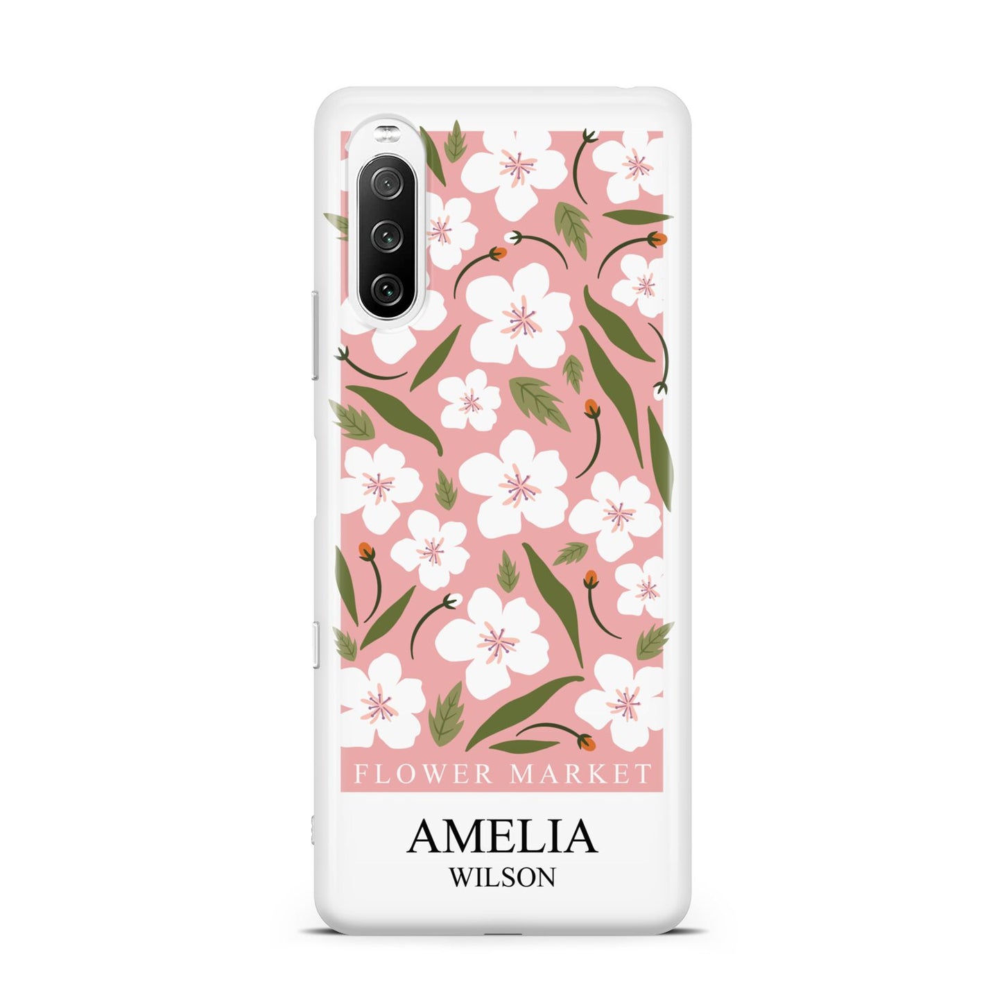 Stockholm Flower Market Poster Sony Xperia 10 III Case