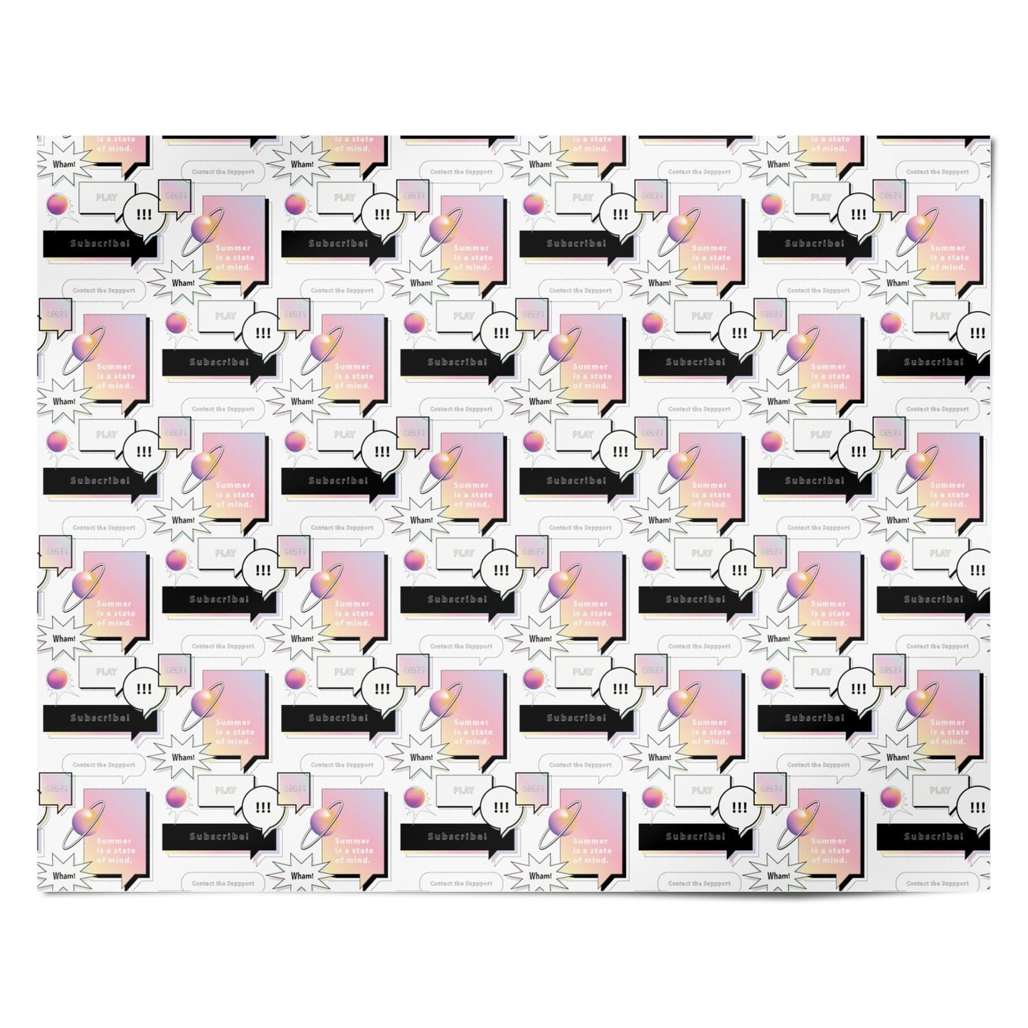 Summer Is A State Of Mind Personalised Wrapping Paper Alternative