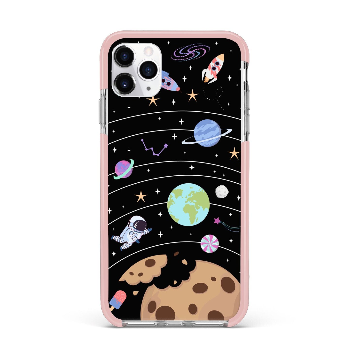 Sweet Celestial Scene iPhone 11 Pro Max Impact Pink Edge Case