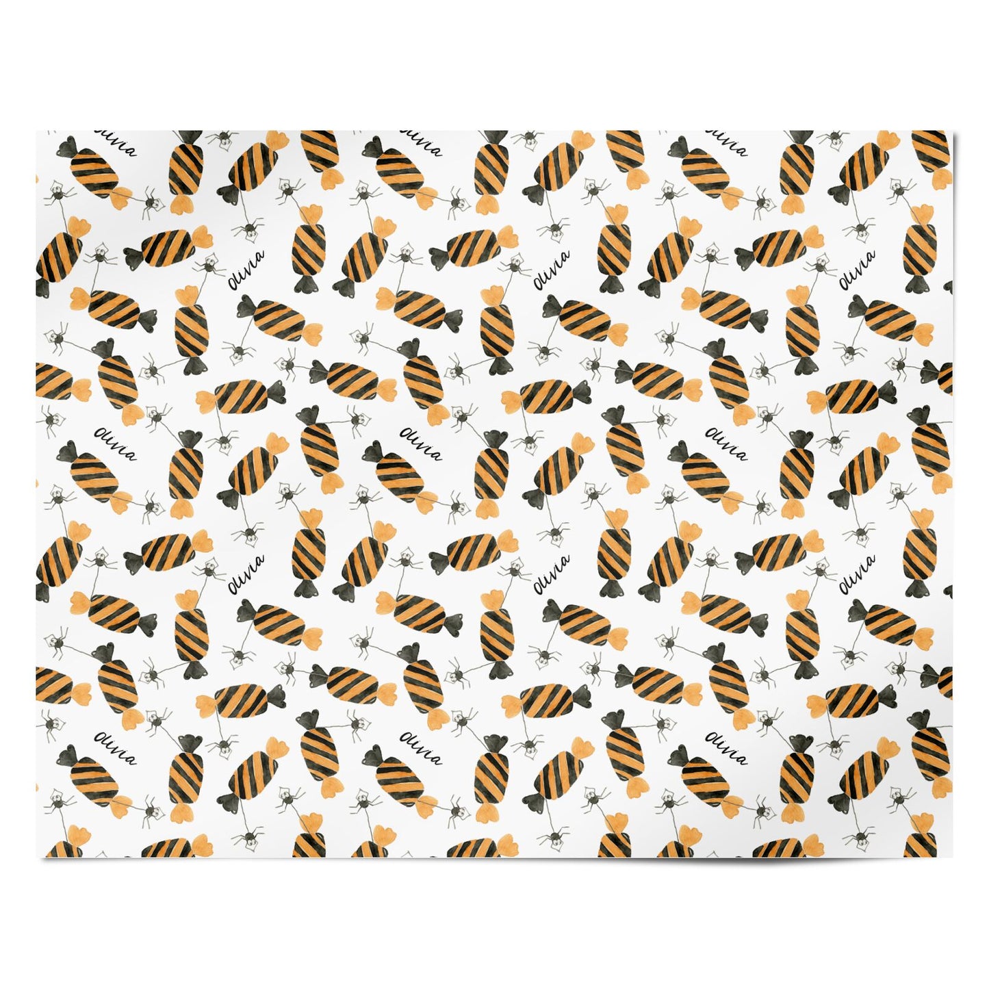 Sweet Spider Halloween Personalised Personalised Wrapping Paper Alternative