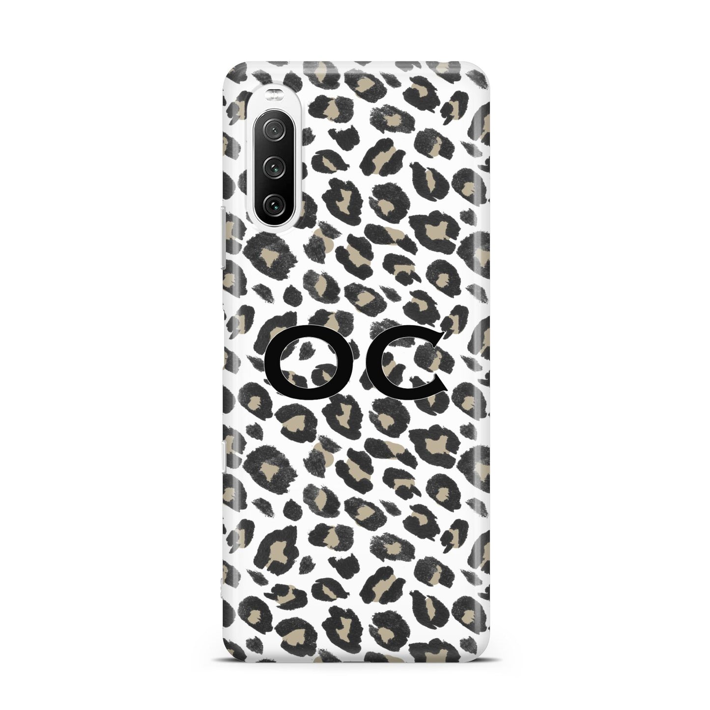 Tan Leopard Print Pattern Sony Xperia 10 III Case