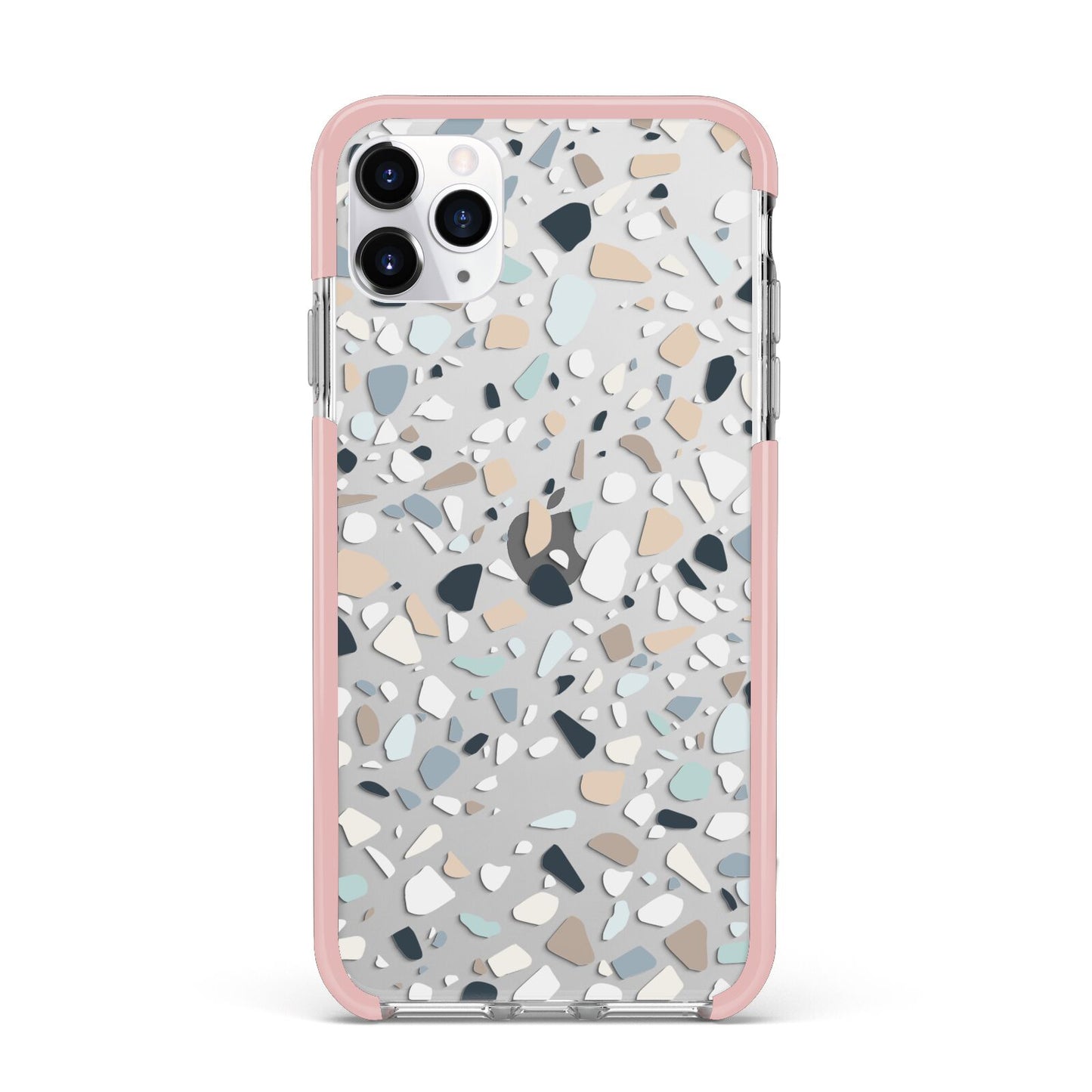 Terrazzo Pattern iPhone 11 Pro Max Impact Pink Edge Case