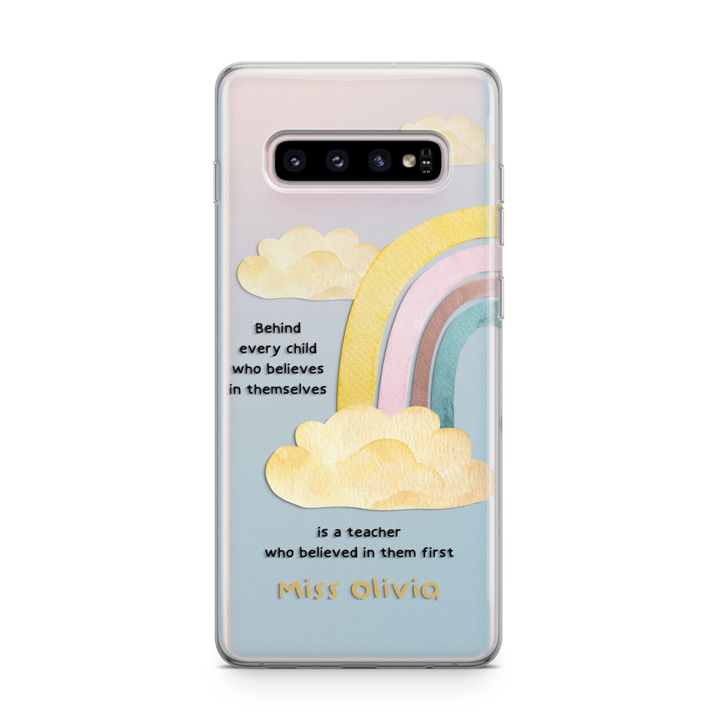 Thank You Teacher Personalised Samsung Galaxy S10 Plus Case