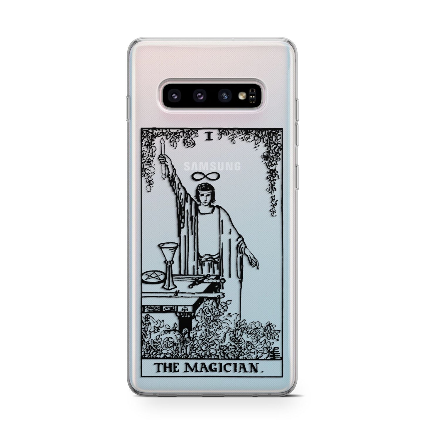 The Magician Monochrome Tarot Card Protective Samsung Galaxy Case