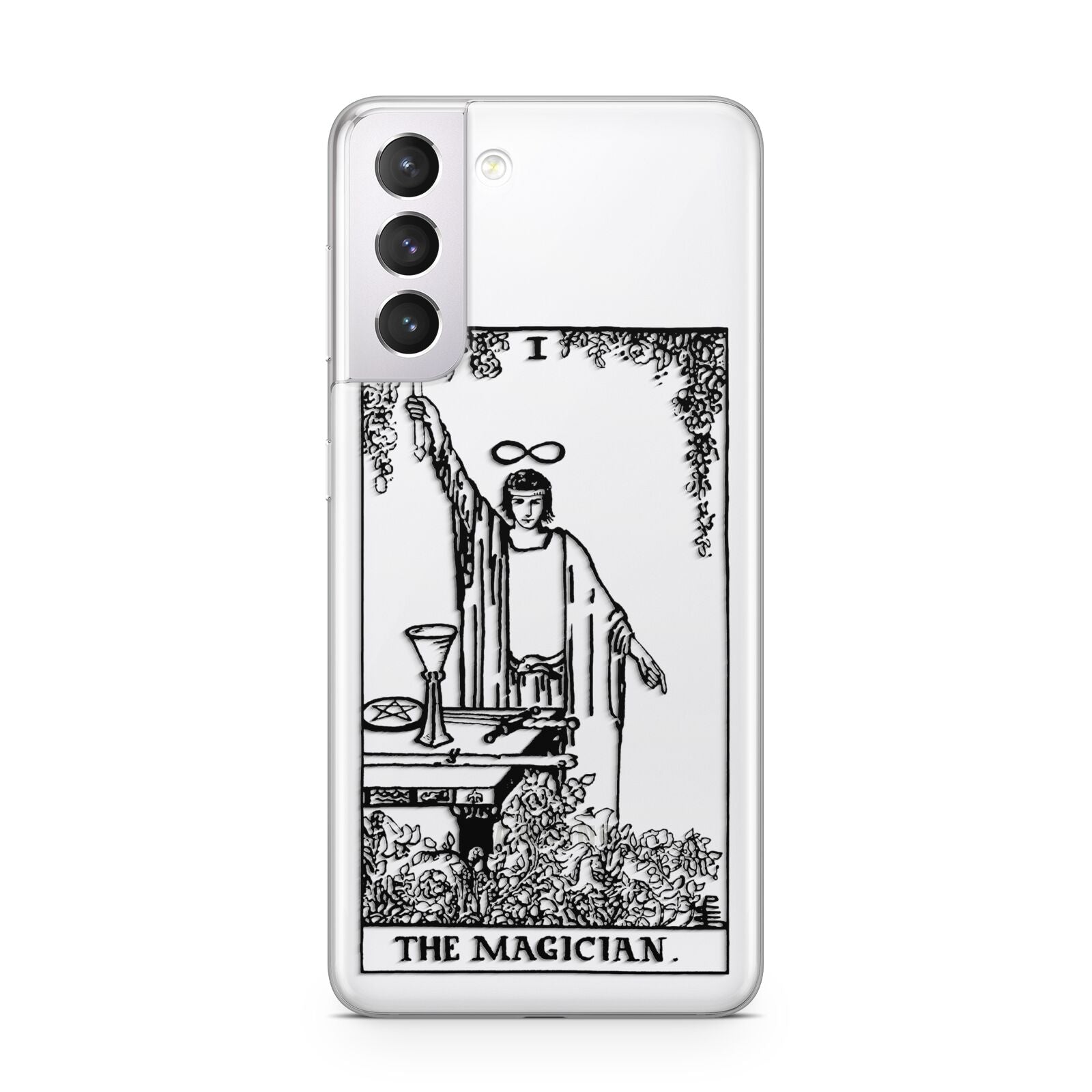 The Magician Monochrome Tarot Card Samsung S21 Case