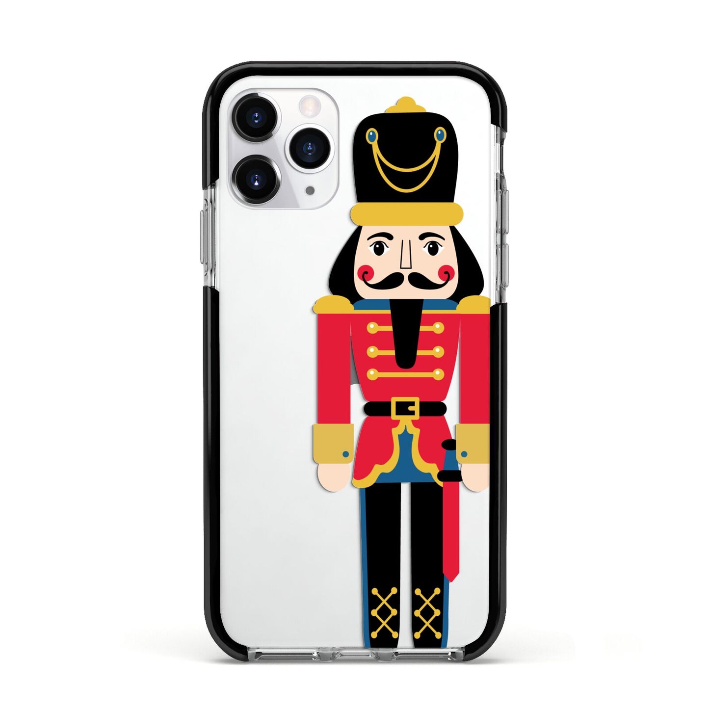 The Nutcracker Apple iPhone 11 Pro in Silver with Black Impact Case