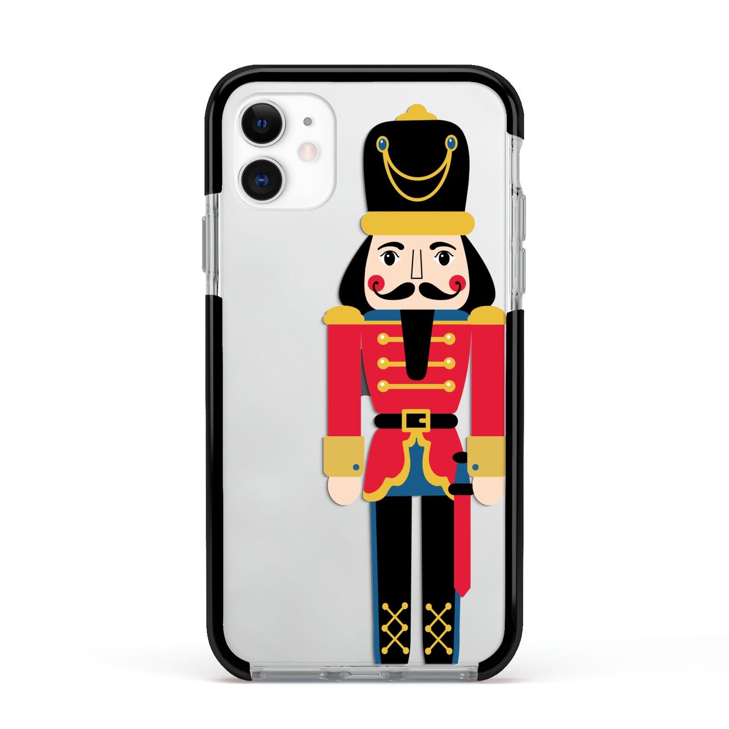 The Nutcracker Apple iPhone 11 in White with Black Impact Case