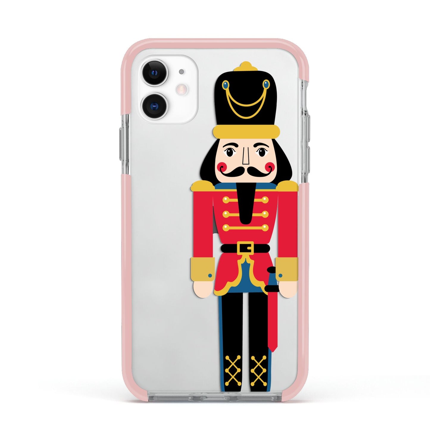 The Nutcracker Apple iPhone 11 in White with Pink Impact Case