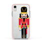 The Nutcracker Apple iPhone XR Impact Case Pink Edge on Silver Phone