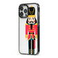 The Nutcracker iPhone 13 Pro Max Black Impact Case Side Angle on Silver phone