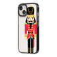 The Nutcracker iPhone 14 Black Impact Case Side Angle on Silver phone