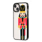The Nutcracker iPhone 14 Plus Black Impact Case Side Angle on Silver phone