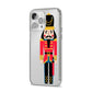 The Nutcracker iPhone 14 Pro Max Clear Tough Case Silver Angled Image