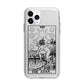 The Star Monochrome Tarot Card Apple iPhone 11 Pro Max in Silver with Bumper Case